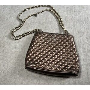 Lord & Taylor Quilted Chain Shoulder Bag Womens Purse Crossbody Handbag